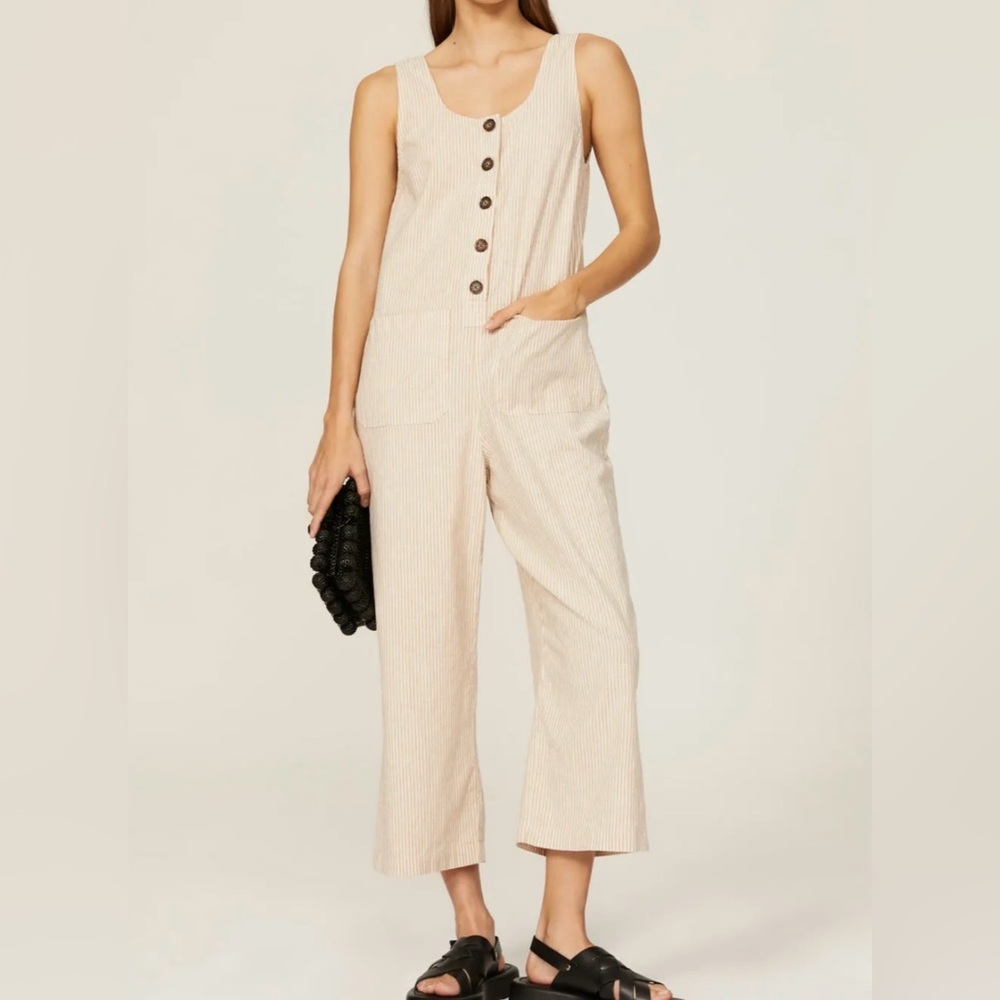 Marine Layer Pin Stripe Jumpsuit